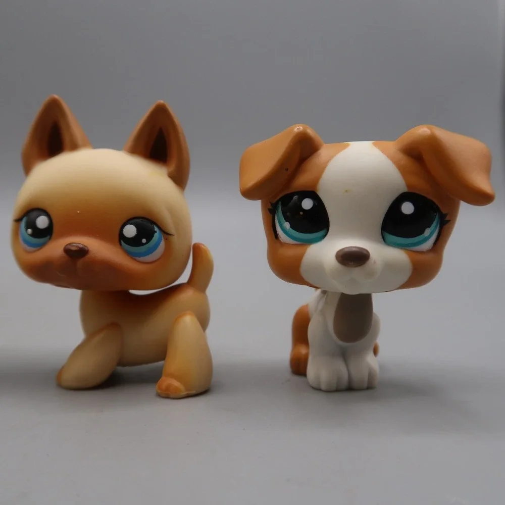 Vintage Littlest Pet Shop Lot LPS Dog 212 German Shepherd 992 Dachshund 69 165